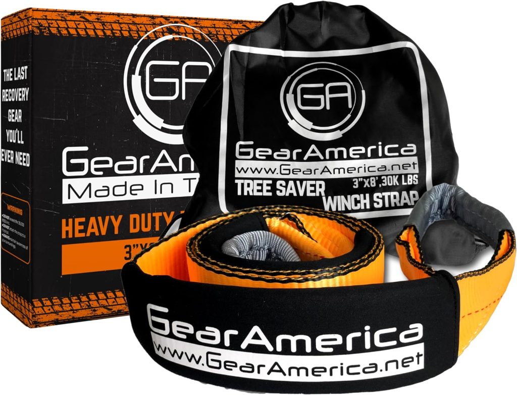 GearAmerica Tree Saver/Winch Line Extension Strap 3" x 8'